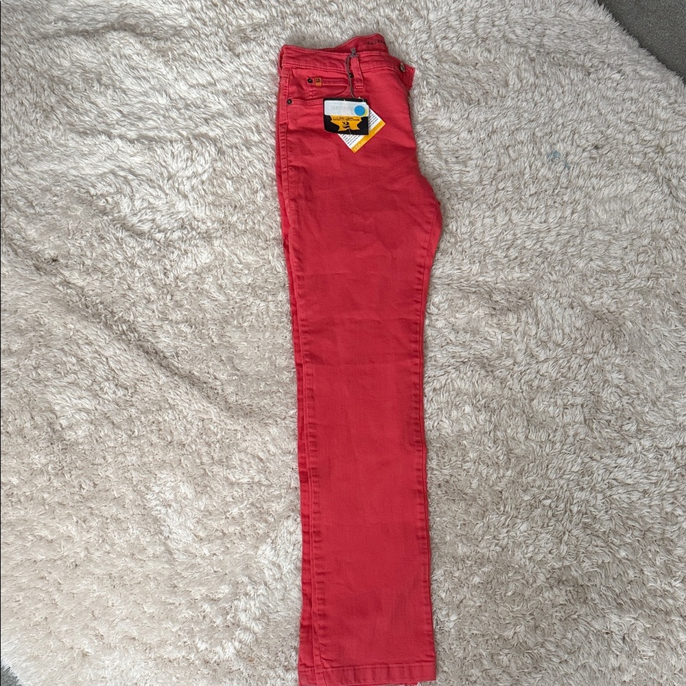 Vibrant coral Women's Straight Leg Jeans